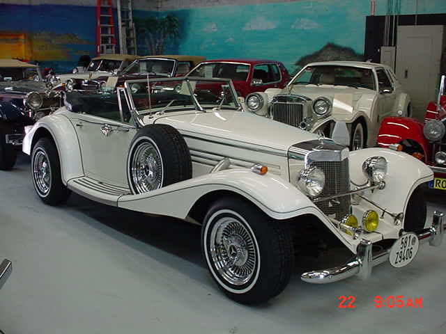 1936 Mercedes 500k replica Marlene model from Classic Roadsters V6 Ford