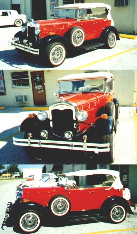 Red body, Black Fenders, White Red Black And White Curtains. Red body, Black Fenders, White