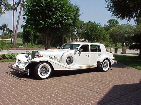 1988 Excalibur Series V -4 door Touring Sedan/Limo-white