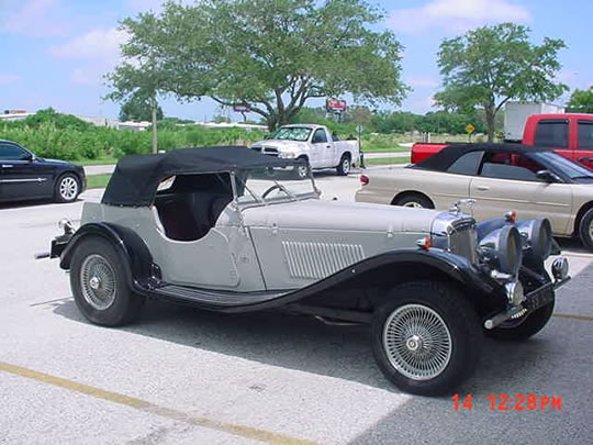 1937 Jaguar Ss100 1969 Chevy 327 V8 Automatic Real Wires Gray Black Fenders 1937 Title